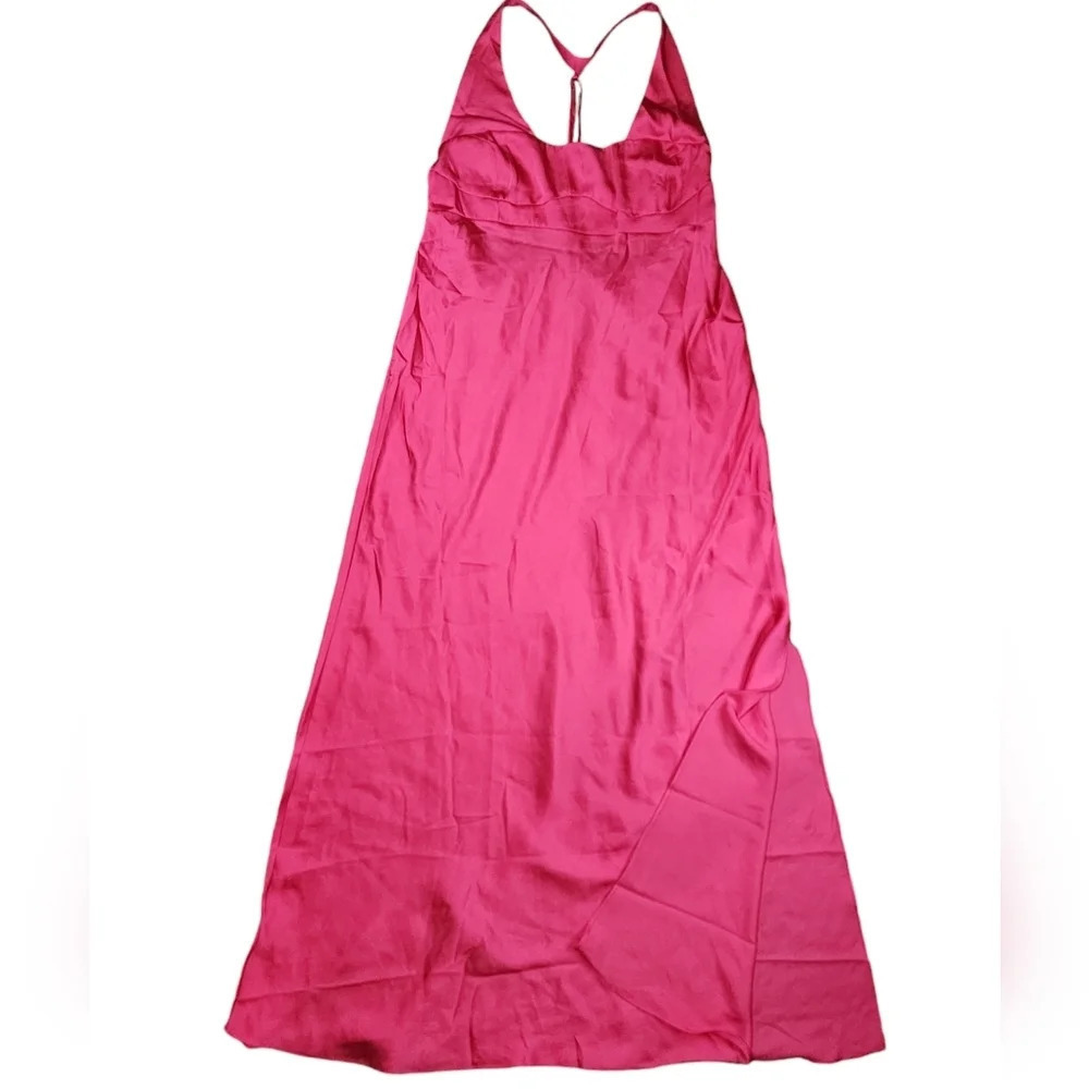 Free People Happy Hour Midi Slip Dress Pink Size XS NWOT - Picture 5 of 10